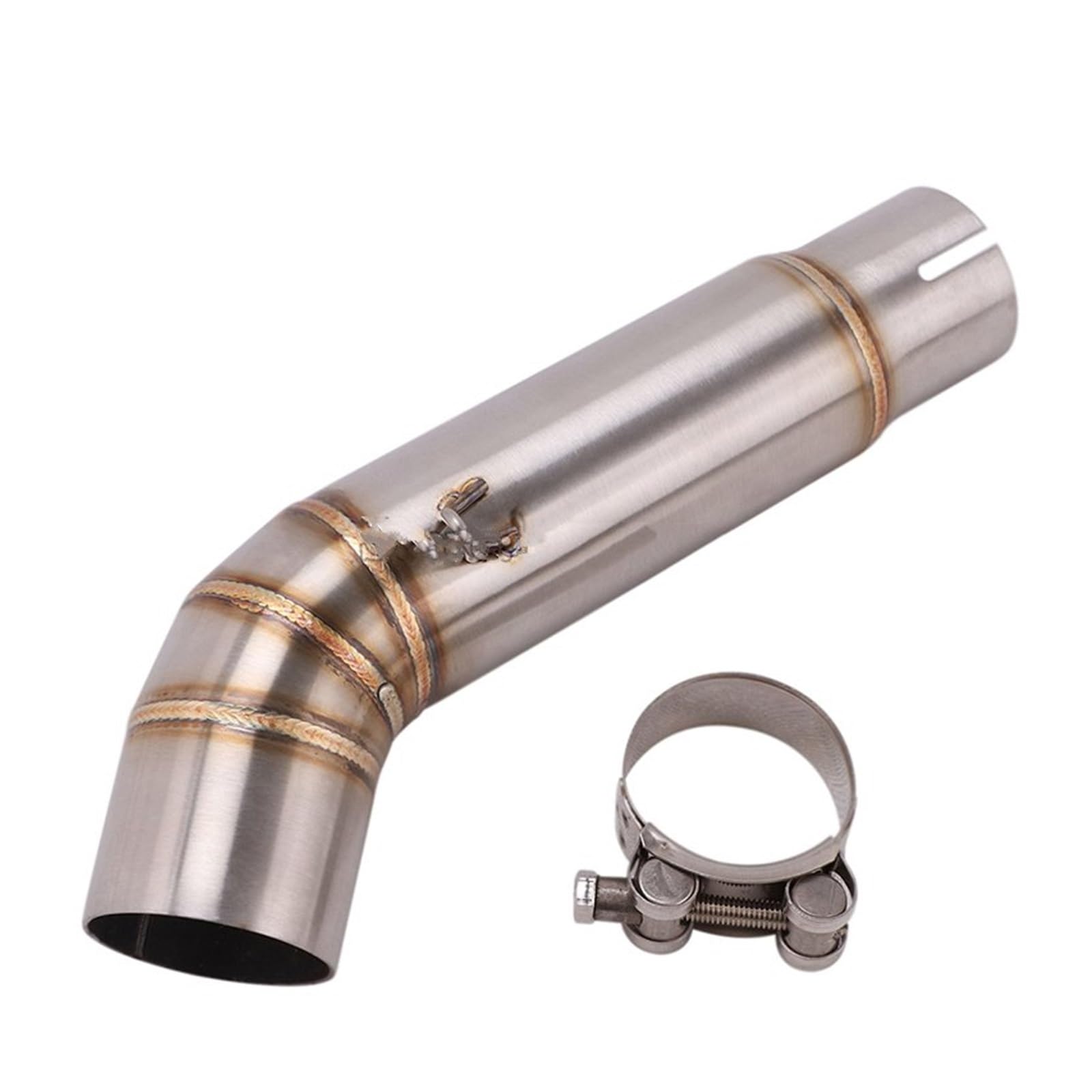 FUNFOB Silenciador Tubo Enlace Tubo Medio Deslizante para CB600 para CB600F para Variación para Hornet 600 Tubo Escape Motocicleta Modificado Silenciador Escape Moto Silenciador De Escape