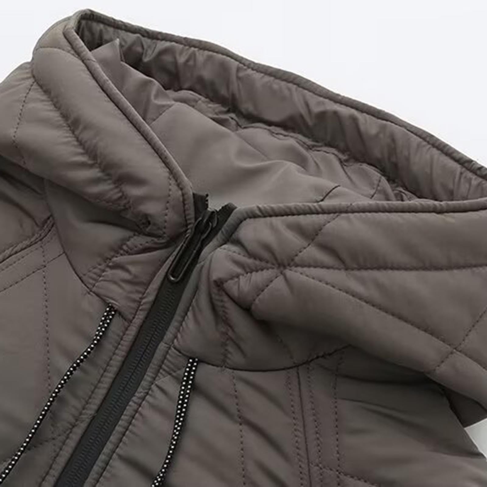 Giacca Donna Invernale Piumino, Giacca Donna Autunno Maniche Lunghe Caldo Leggero con Cappuccio Giubbotto Invernale Impermeabile Trapuntata al Vento Calda Piumino per Tempo Libero
