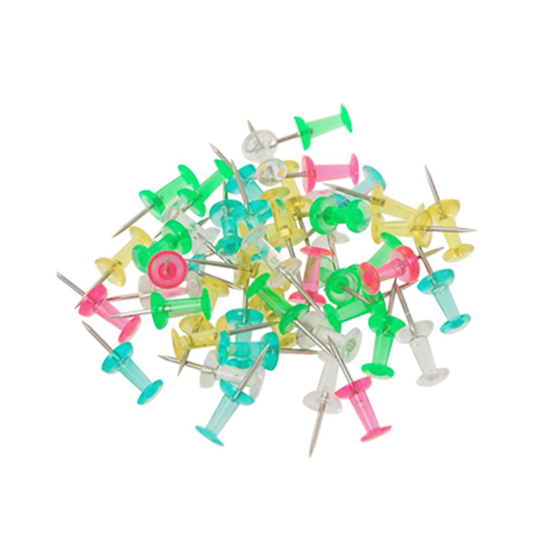 Generic 35 in 1 Metal Pin 5 Colors Plastic Steel Point Push Pins Head