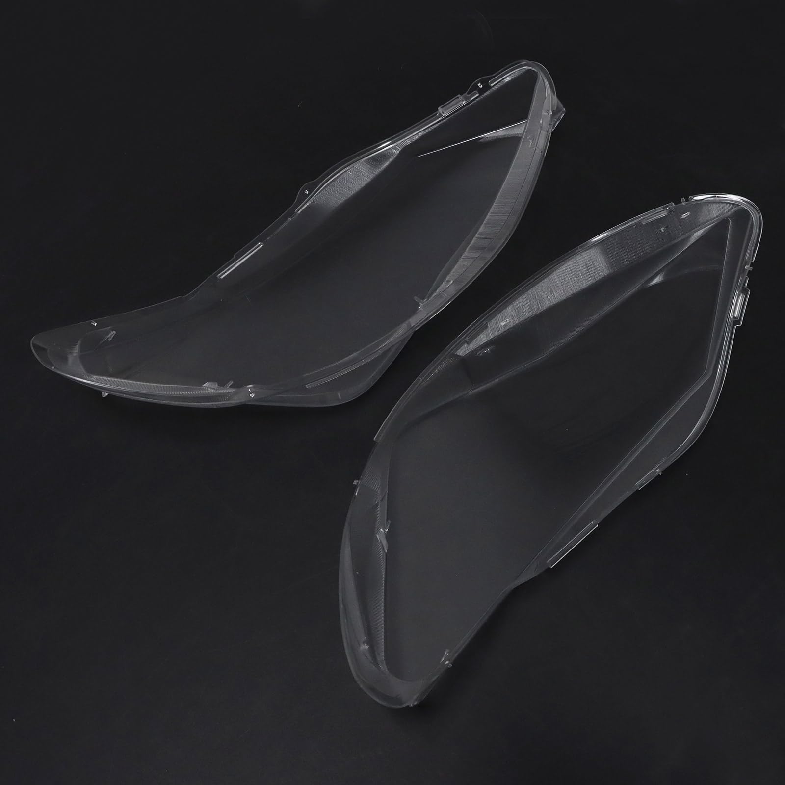 Paar Frontscheinwerfer Glas Abdeckunge Scheinwerferglas Links Rechts Kompatibel mit Seat Ibiza IV 6J Facelift 2012-2016