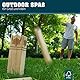 Kubb XXL [Premium] Holz Wikinger Spiel aus Gummibaum Holz – Kubb Hartholz für Erwachsene - mit praktischer Tragetasche