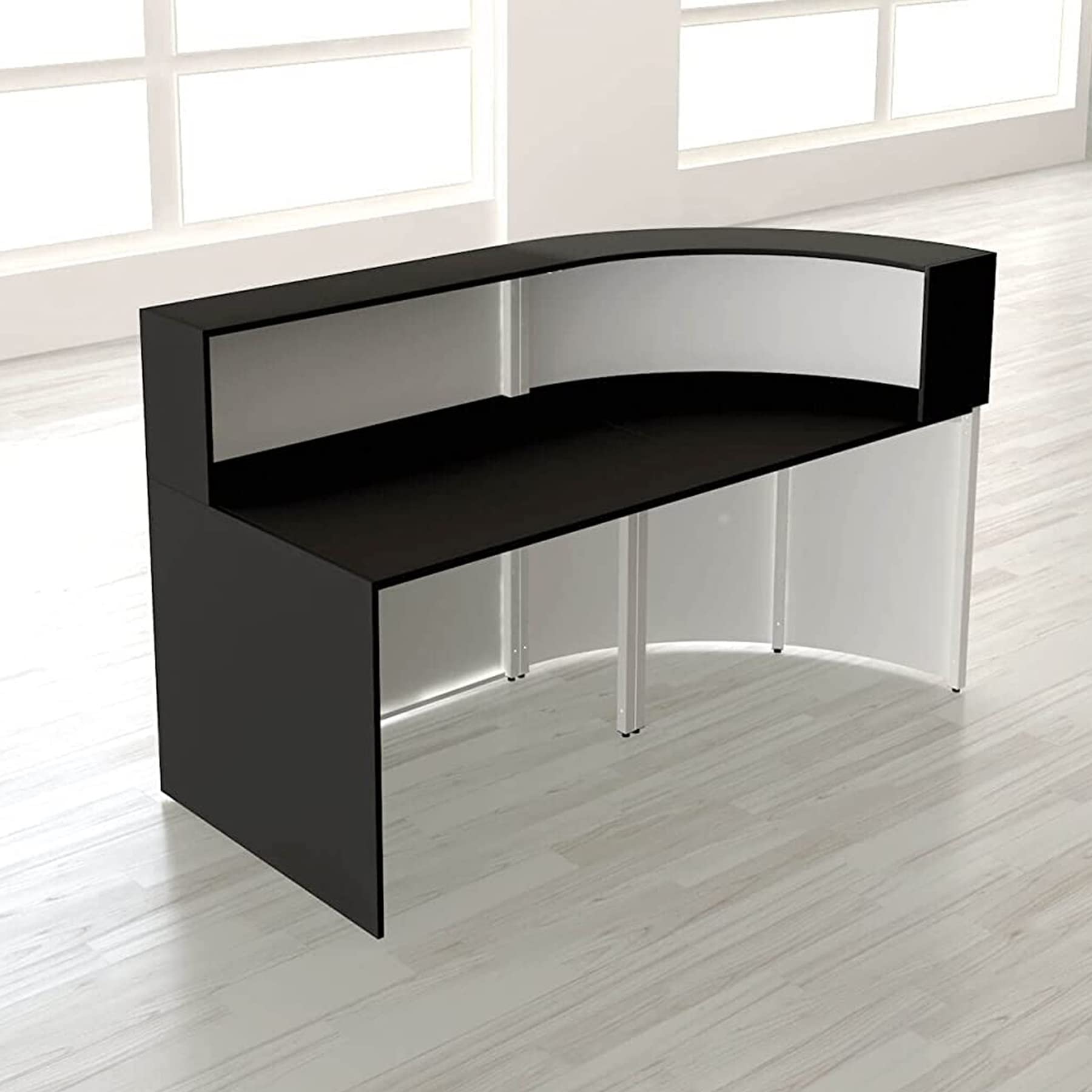 Schrank & Stuhl Bogentheke | Empfangstresen Flair 1 | 110 x 180 x 80 cm (HxBxT)