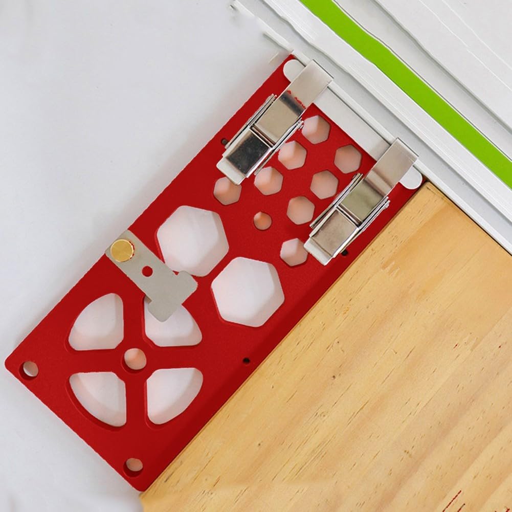 Sierra cuadrada para carpintería de 340 mm, placa de posicionamiento de 90 grados con cubo de seguridad, tope de riel guía de aleación de aluminio para corte y fresado de sierra circular, rojo