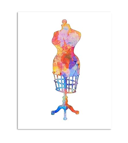 Watercolor Dress Form #3 Art Print by Dan Morris, 11x14, 12x16, 16x20
