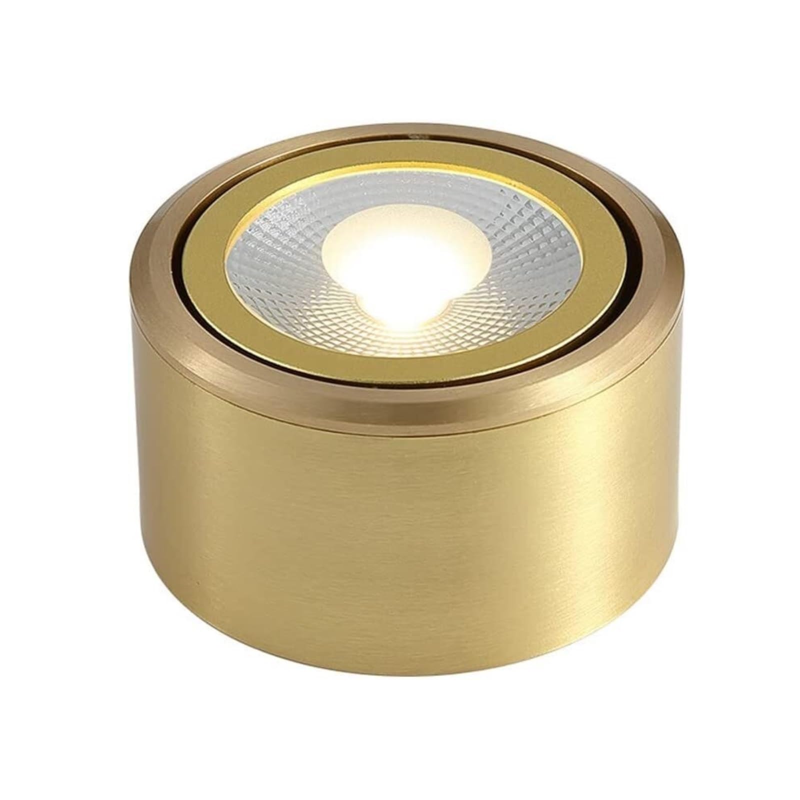 Oprawa Sufitowa Led Downlight H65, Mosiężna, Ultracienka, Montowana Na Powierzchni, Punktowa, Sufitowa, 3W, 5W7W, 9W, Źródło Światła Led/Cob, Napięcie, Den, Sal(Światło Neutralne-5W)