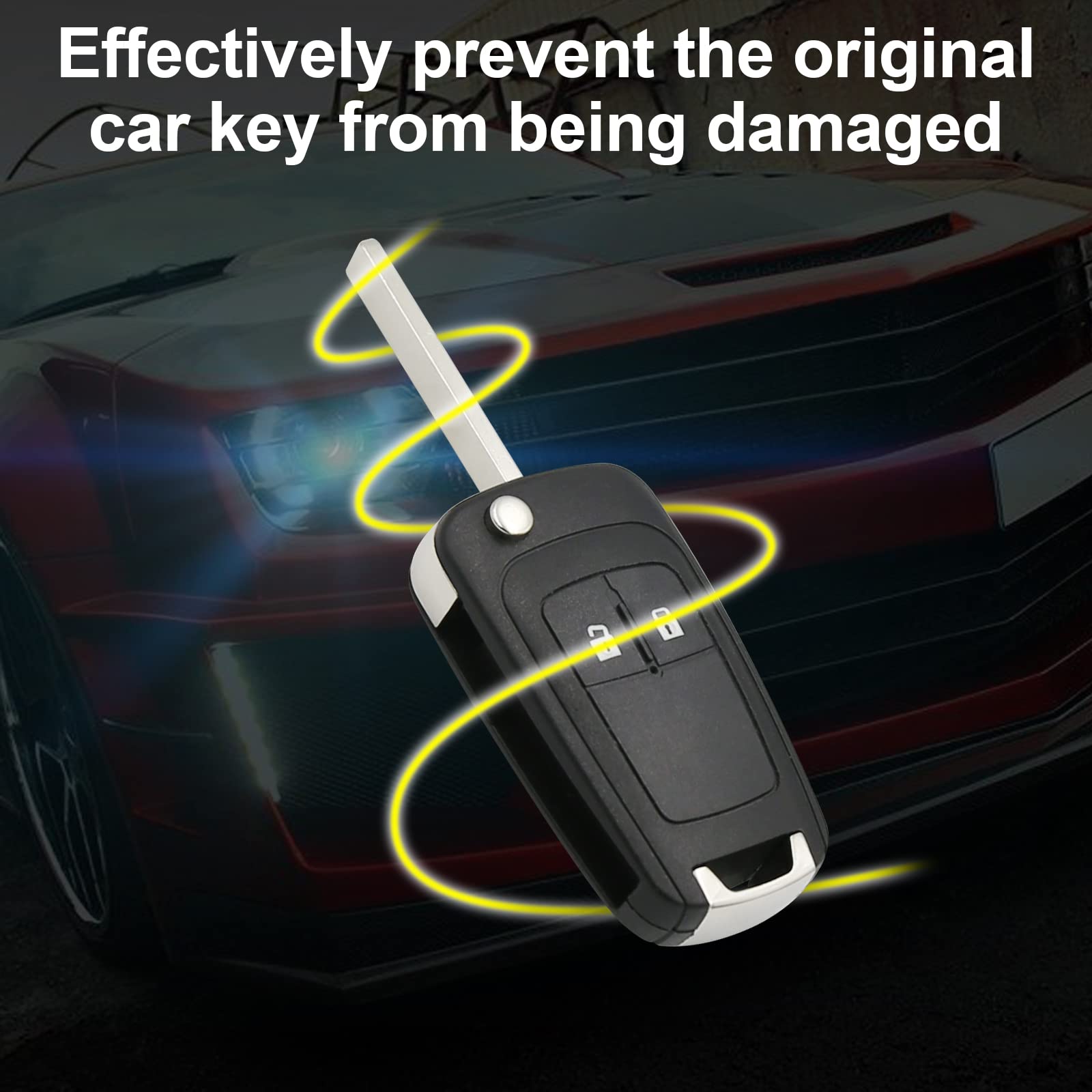 PHONILLICO Coque Clé pour Opel Astra J Insignia A Meriva B Zafira C