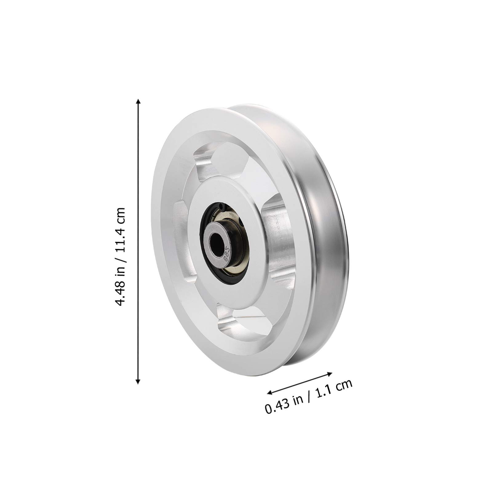 Amazon | Wakauto ユニバーサルベアリングプーリーホイール、114mm