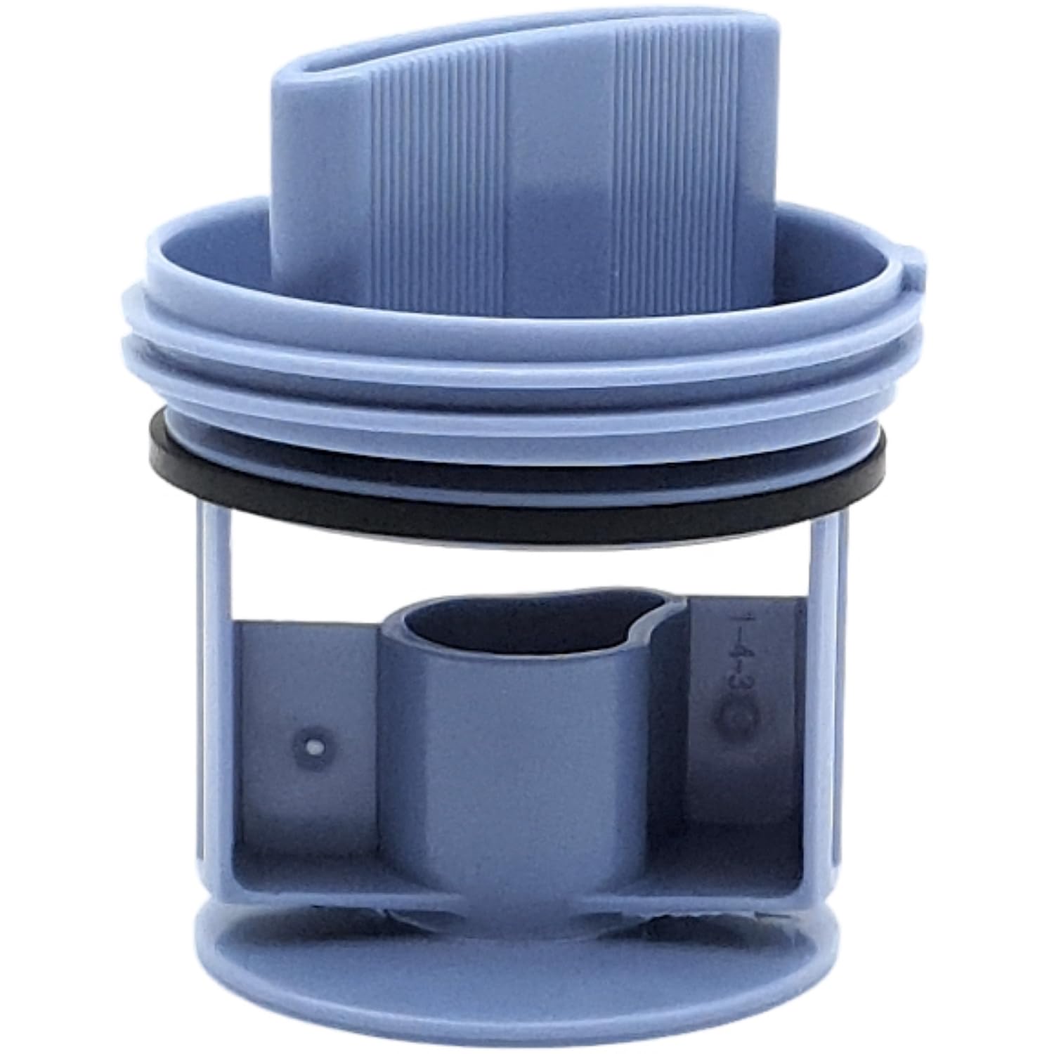 NaschLager Flusensieb 00647920 kompatibel mit Bosch Siemens Constructa Neff Waschmaschine Waschtrockner Ersatzteil Filtersieb Ablaufpumpe Ø 64 mm blau mit Dichtung POM Kunststoff