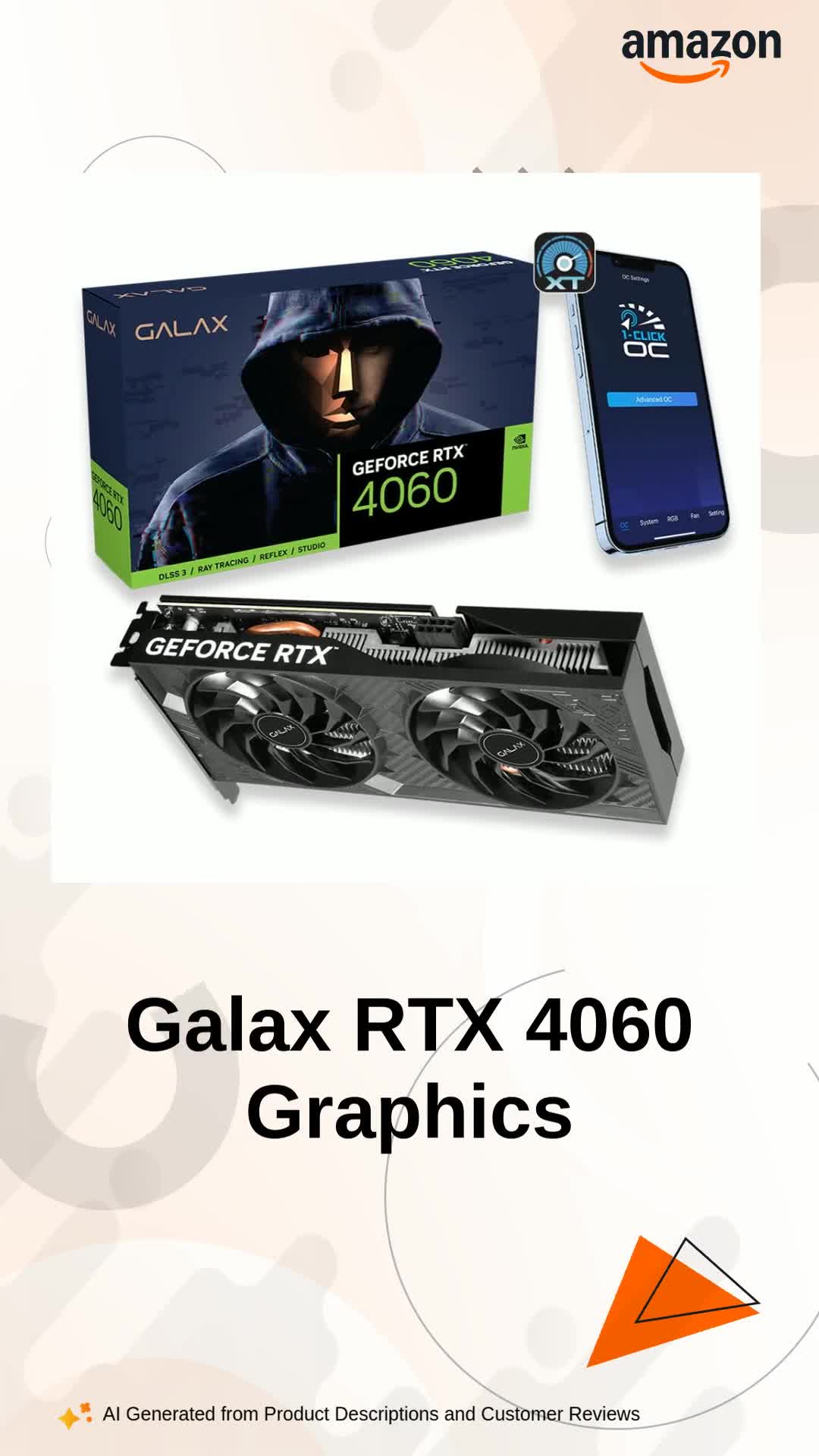 Amazon.in: Buy Galax GeForce RTX™ 4060 1-Click OC 2X V2 Graphics