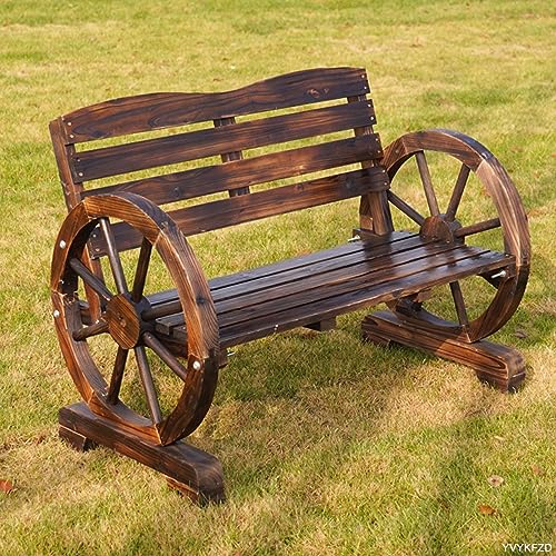 Banc de jardin extérieur en bois résistant aux intempéries pour parc