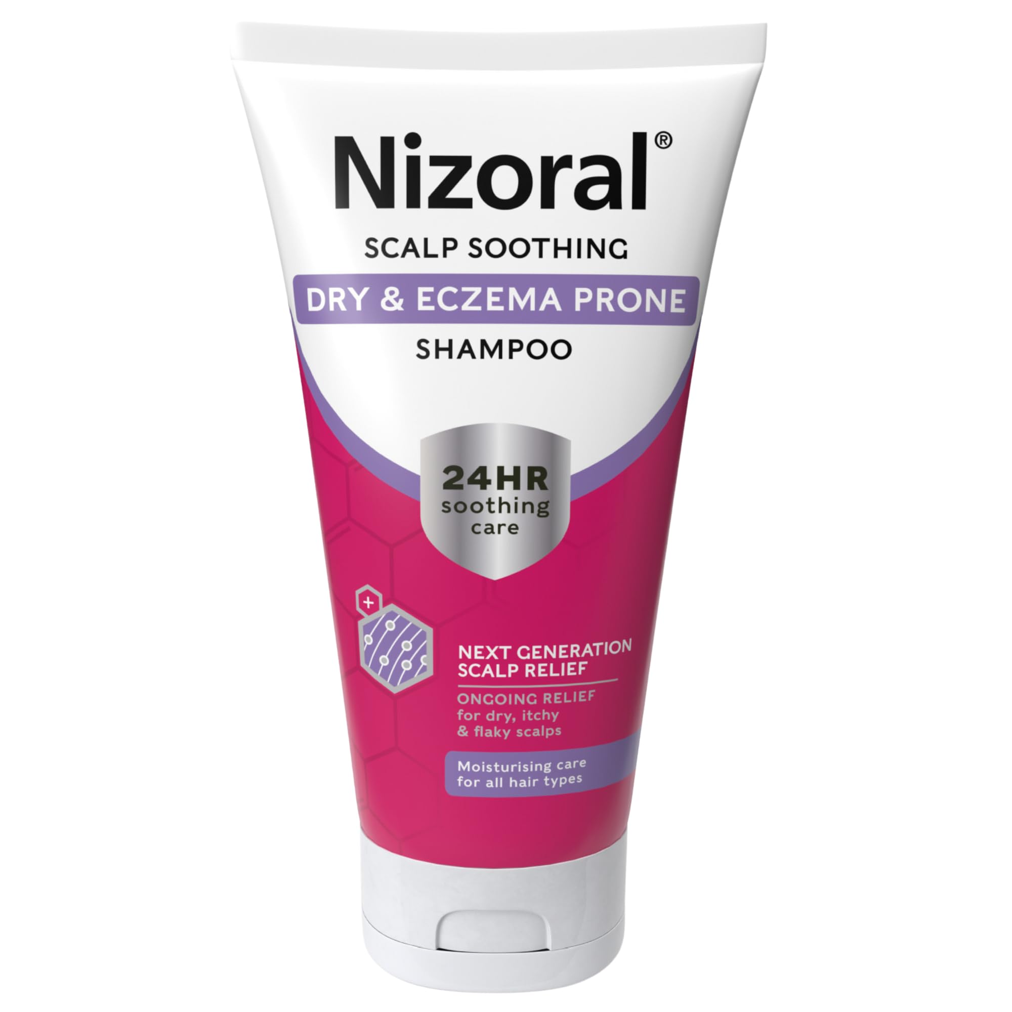 NizoralScalp Soothing Dry and Eczema Prone Shampoo, 24 Hour Soothing Care, Ongoing Relief for Dry, Itchy & Flaky Scalps, Get Soft and Silky Hair, Moisturising Care for All Hair Types, 1 x 200ml