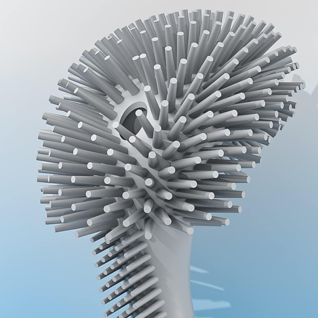 Toilet Bowl Brush Toilet Brush Holder Household Wall-Mounted Toilet Bowl Brush Bathroom Soft Silicone Toilet Cleaning Brush 360° No Dead end Toilet Brushs Toilet Cleaner Brush