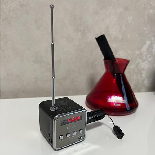 Miniatura 5 de Mini altavoz Bluetooth, reproductor de música inalámbrico Etigood portátil, radio FM, estéreo digital, reproductor MP3, compatible con tarjeta