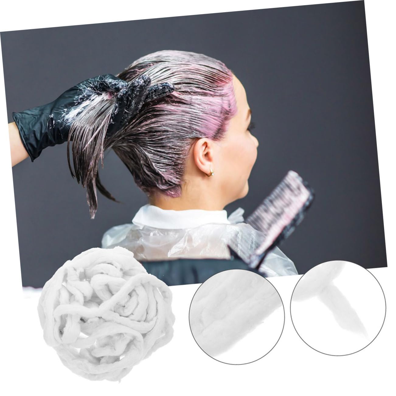 2pack Hairdressing Cotton Strips for Efficient Perming and Salon Use Highly Absorbent Beauty Rolls for Manicure Pedicure and Makeup Application Soft and Comfortable Design
