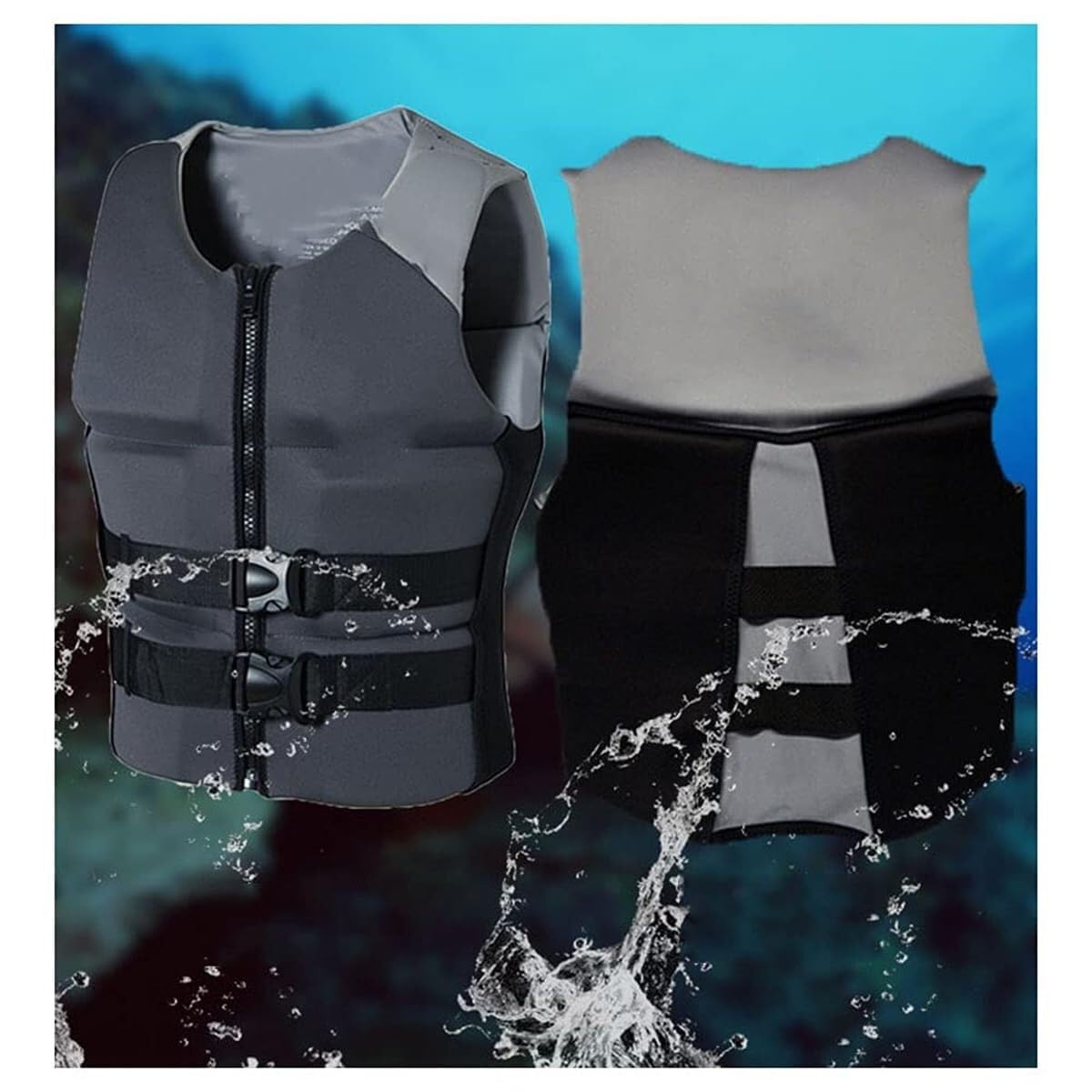 Chaleco salvavidas de alta flotabilidad for adultos, chaleco de flotabilidad ajustable, chaleco salvavidas for deportes acuáticos, equipo de seguridad for kayak y pesca, for natación, navegación y rem
