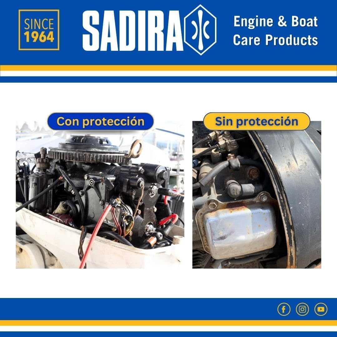 SADIRA Pack 2x Centauro 650 CC Spray Lubricante Multiusos | Protector Anticorrosión para Motores y Equipos Marinos | Penetra Óxido y Salitre, Aceite, 500 ml