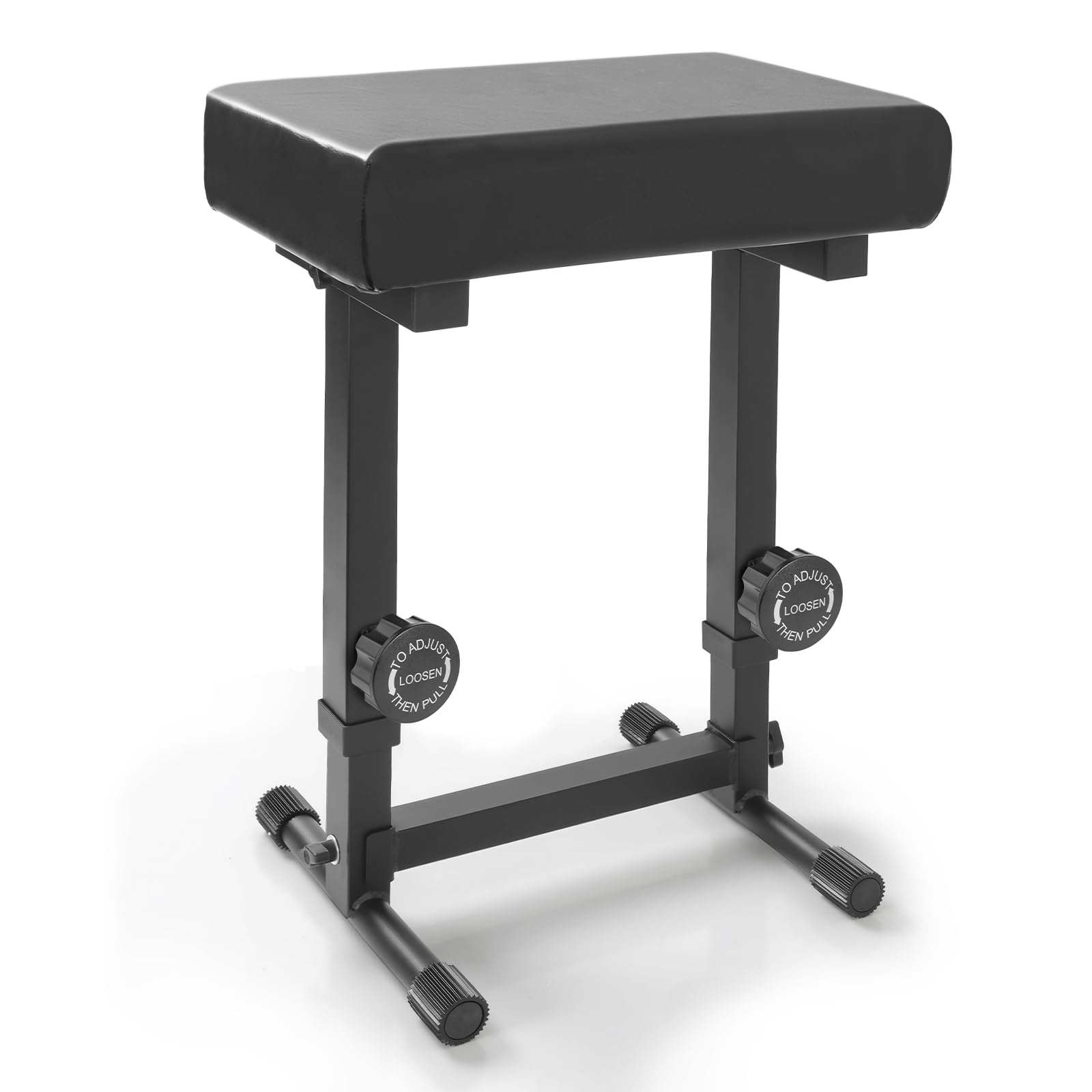 OUUTMEE Sgabello regolabile per pianoforte – Panca per tastiera musicale per pianoforte con cuscino imbottito in PU nero, comodo e morbido