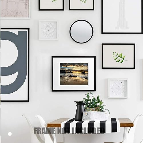 Miniatura 6 de A&T ARTWORK Love on Beach - Impresión fotográfica personalizada, incluye nombres y la fecha, regalo único para el aniversario de boda. Alfombrillas