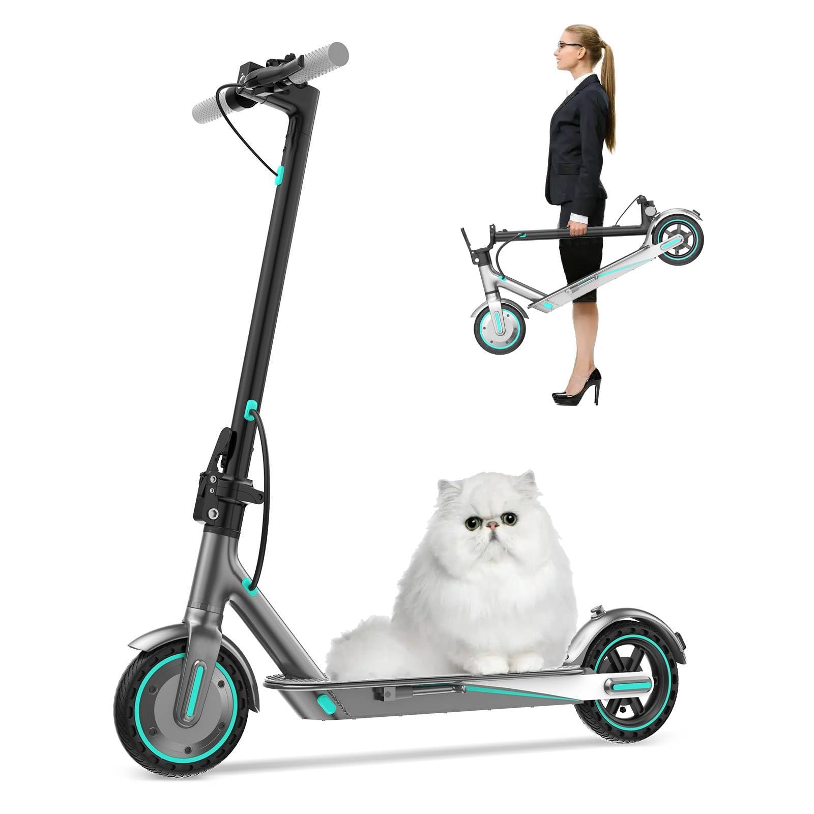 350W/500W High Power Electric Scooter, 21.6/25.4CM Tyre, up to 25KM/H, Long Range 35/45 KM, Double Brake System, Folding Scooter for Adults, Max Load of 120 kg, Control App