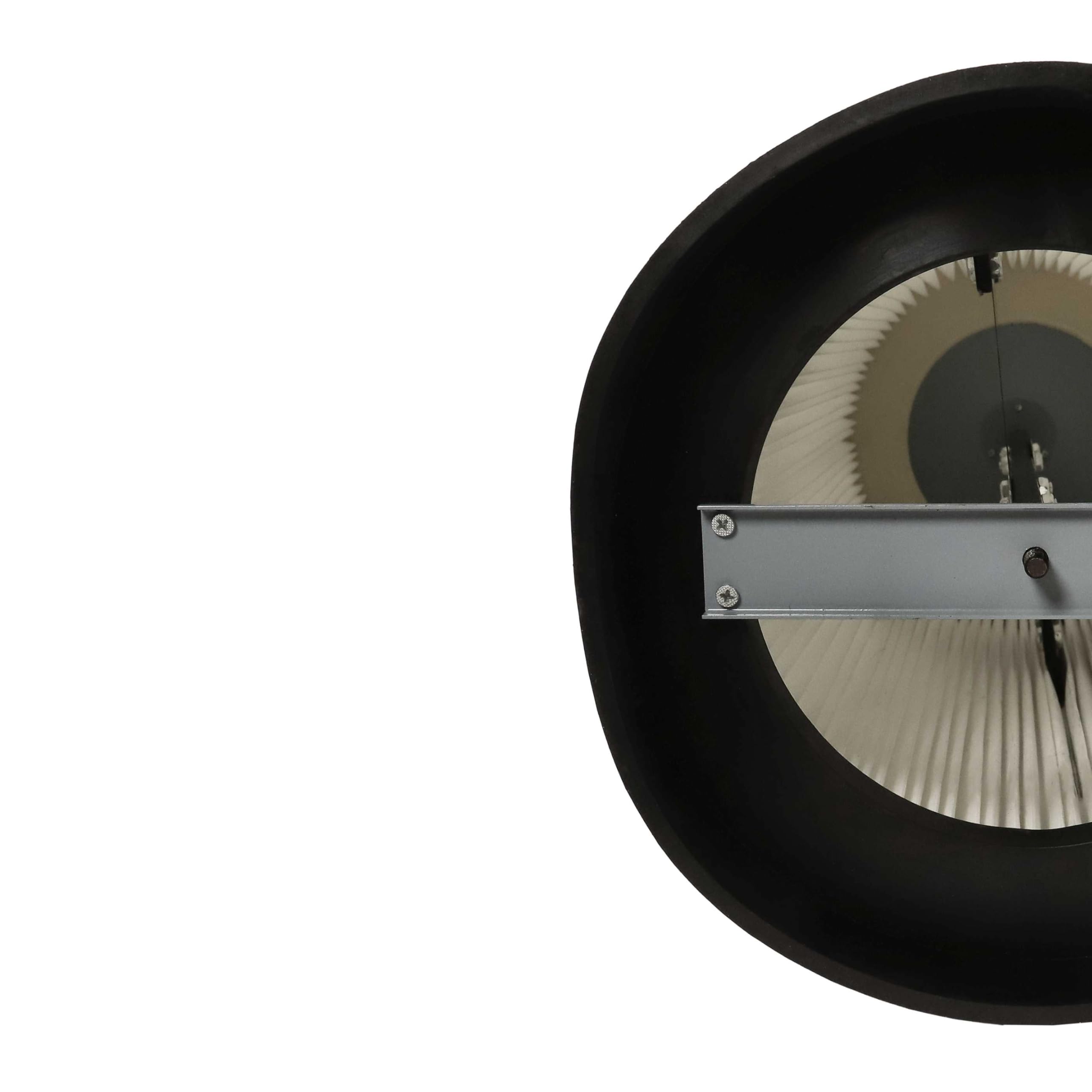 vhbw Feinstaubfilter kompatibel mit Holzmann ABS850 Absauganlage | Feinstaub-Filterpatrone mit Reinigungsbürste