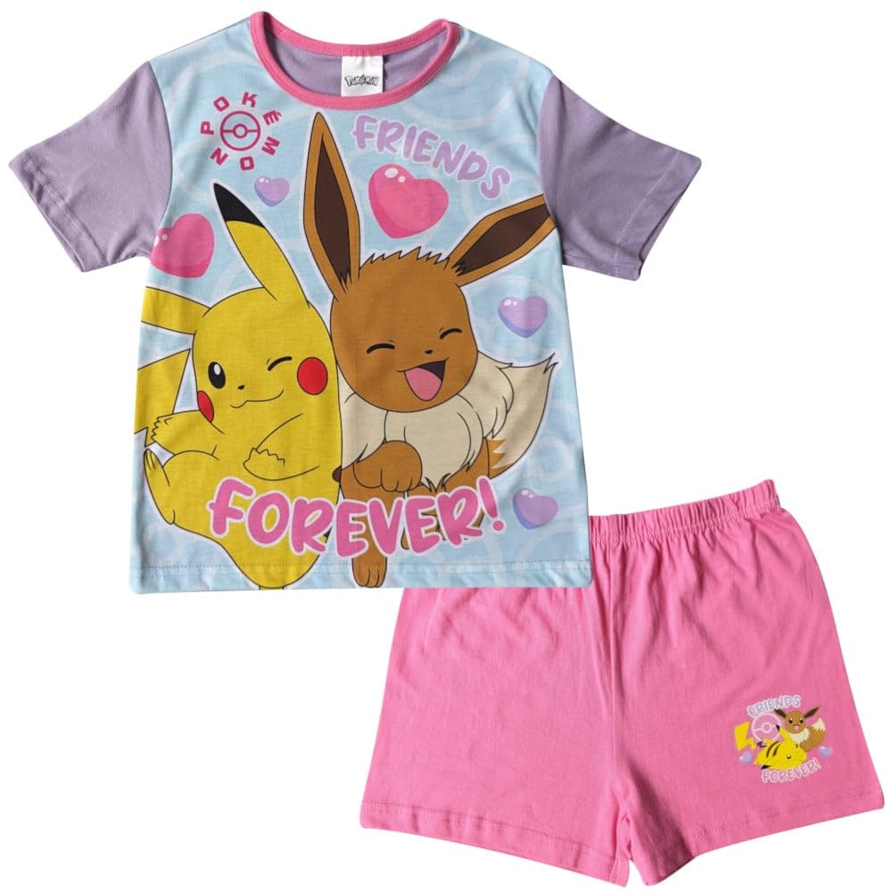 Pokémon Girls Pokemon - Shorty Pokemon Short Pyjamas Pikachu Nightwear (, 9-10 Years)