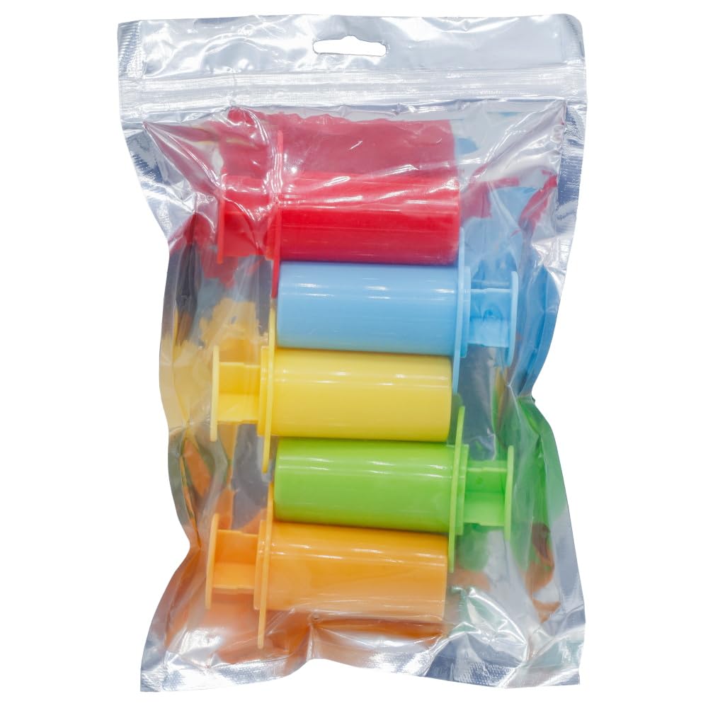 Aadya Crafts Clay Extruder Tools Set, Plastic, 5 Pieces, for Sculpting, Modeling and DIY Art Projects, CN-005 2