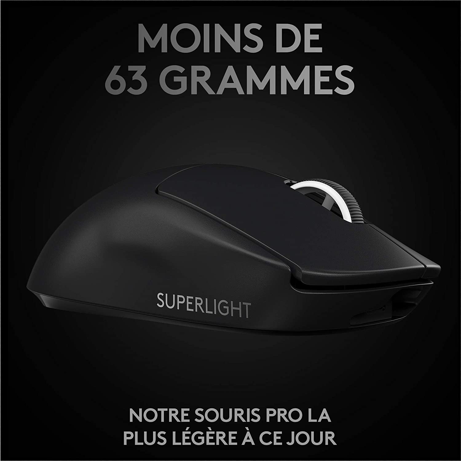 Logitech G PRO X SUPERLIGHT Souris Gaming sans Fil, Emballage Est Europe, PC et Mac (port USB) - Noir