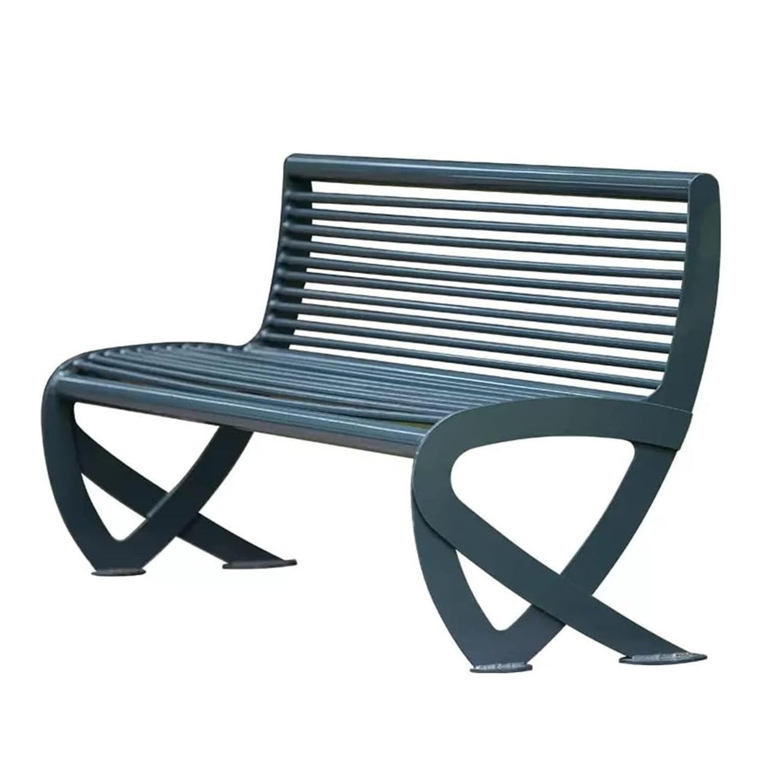 Banc de jardin en métal 2-3 places banquette extérieur balcon