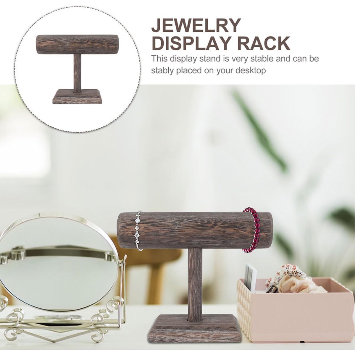 2 Stück Stirnbandständer Leichter Haarspangen Organizer Halter Praktischer Kopfband Displayständer für Schreibtisch und Ladentheke in Kaffee