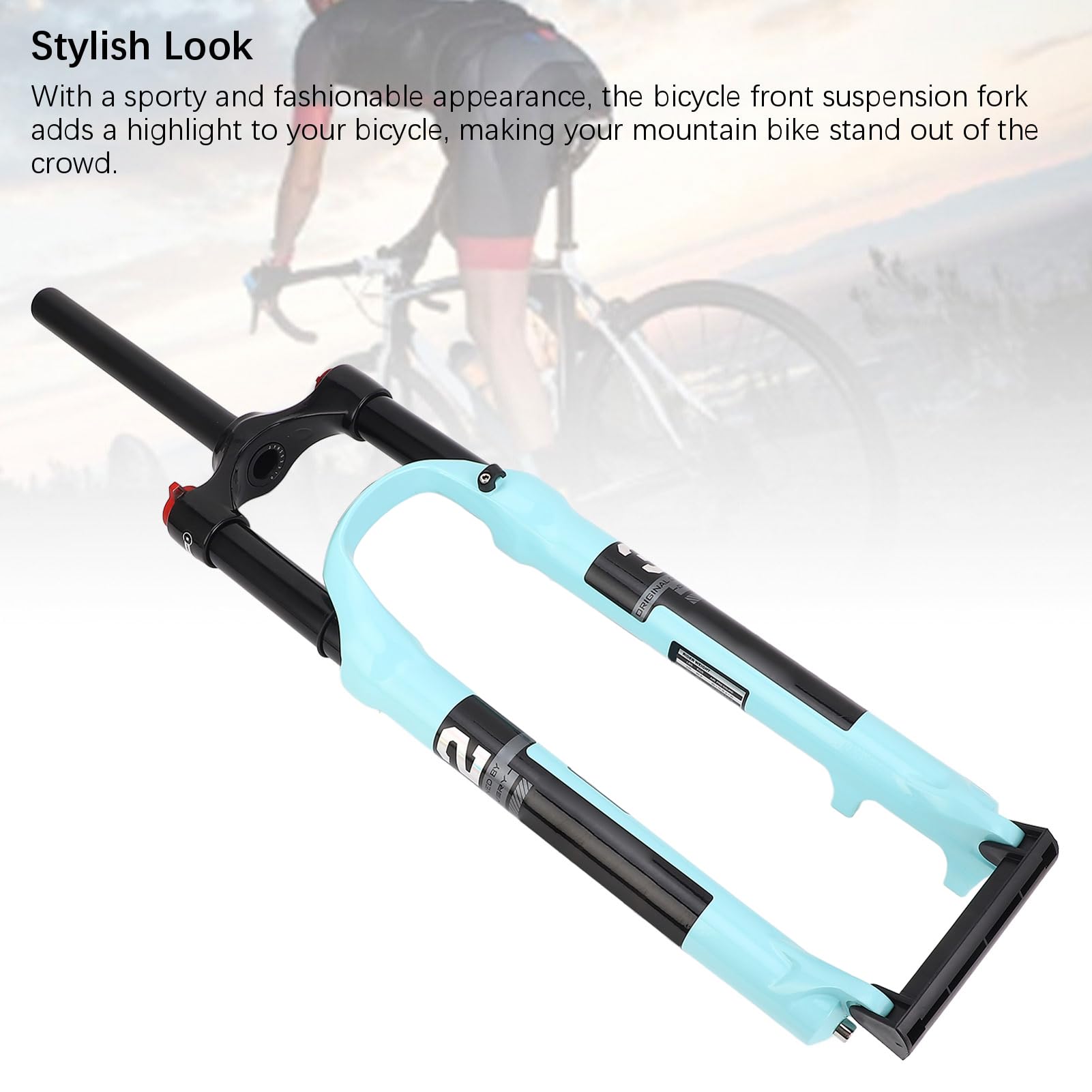 Drfeify Fahrrad -Frontgabel, Fahrradfedergabel -Stockabsorbing Frontgabel 29 Zoll Einstellbarer Luftdruck für Mountainbike Sport & 
