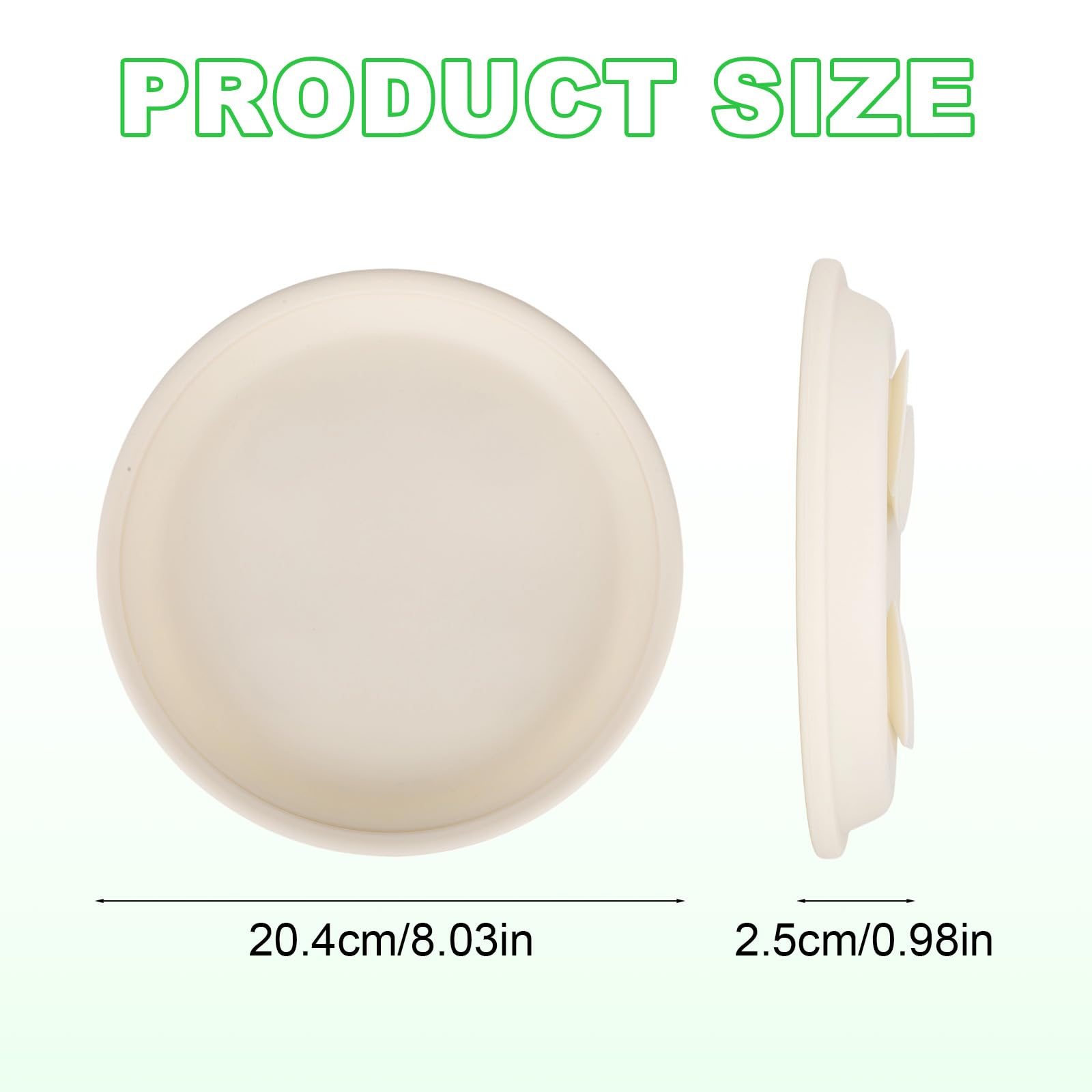 BOXOB 4pcs Toddler Plates, 8" Silicone Divided Baby Plates with Suction Non-Slip Baby Toddler Dinnerware Set for Balanced Meals - Image 2