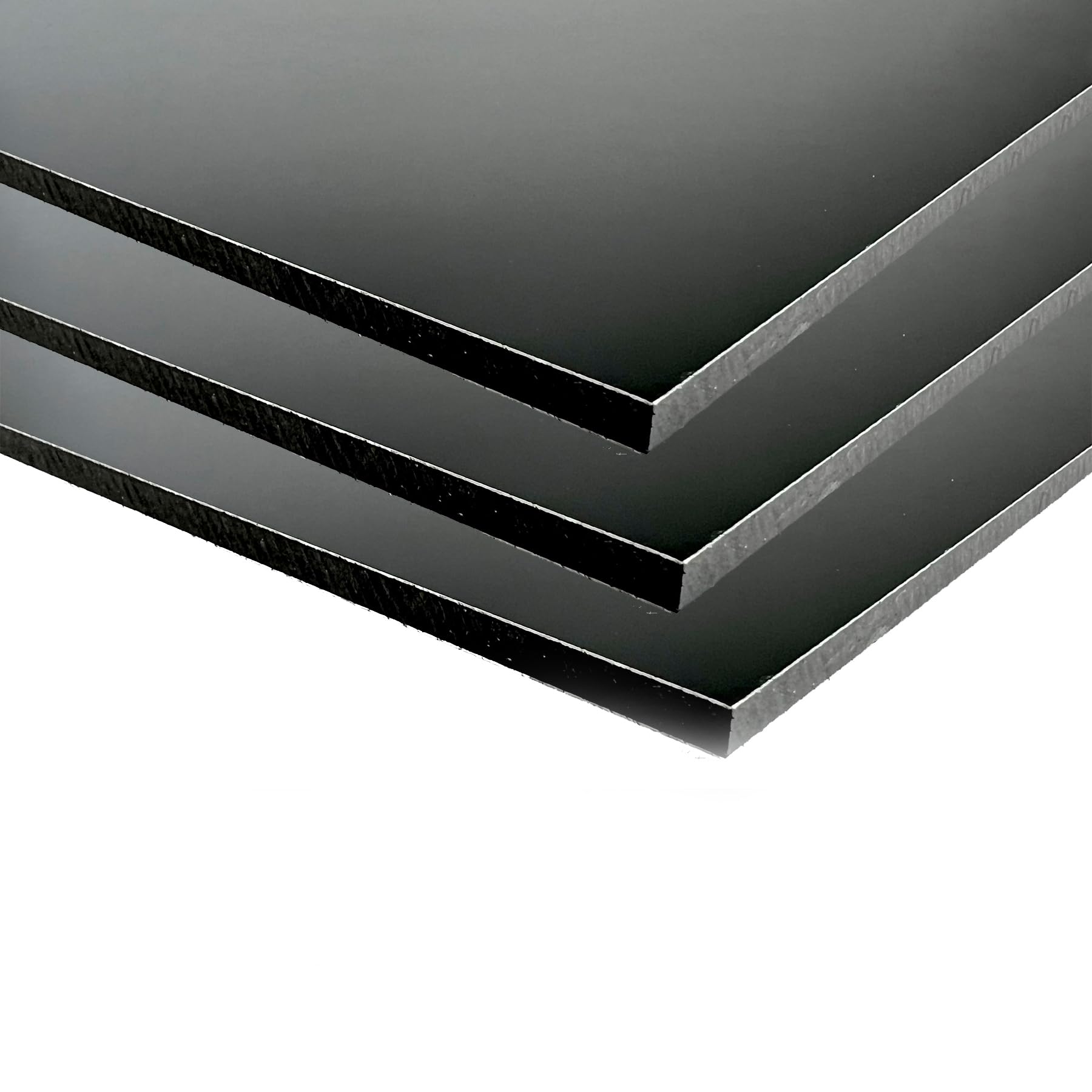 Placas de aluminio composite 3mm de grosor cortadas a medida cortados con disco de cualquier tamaño en colore negro o blanco. (negro, 60 x 50)