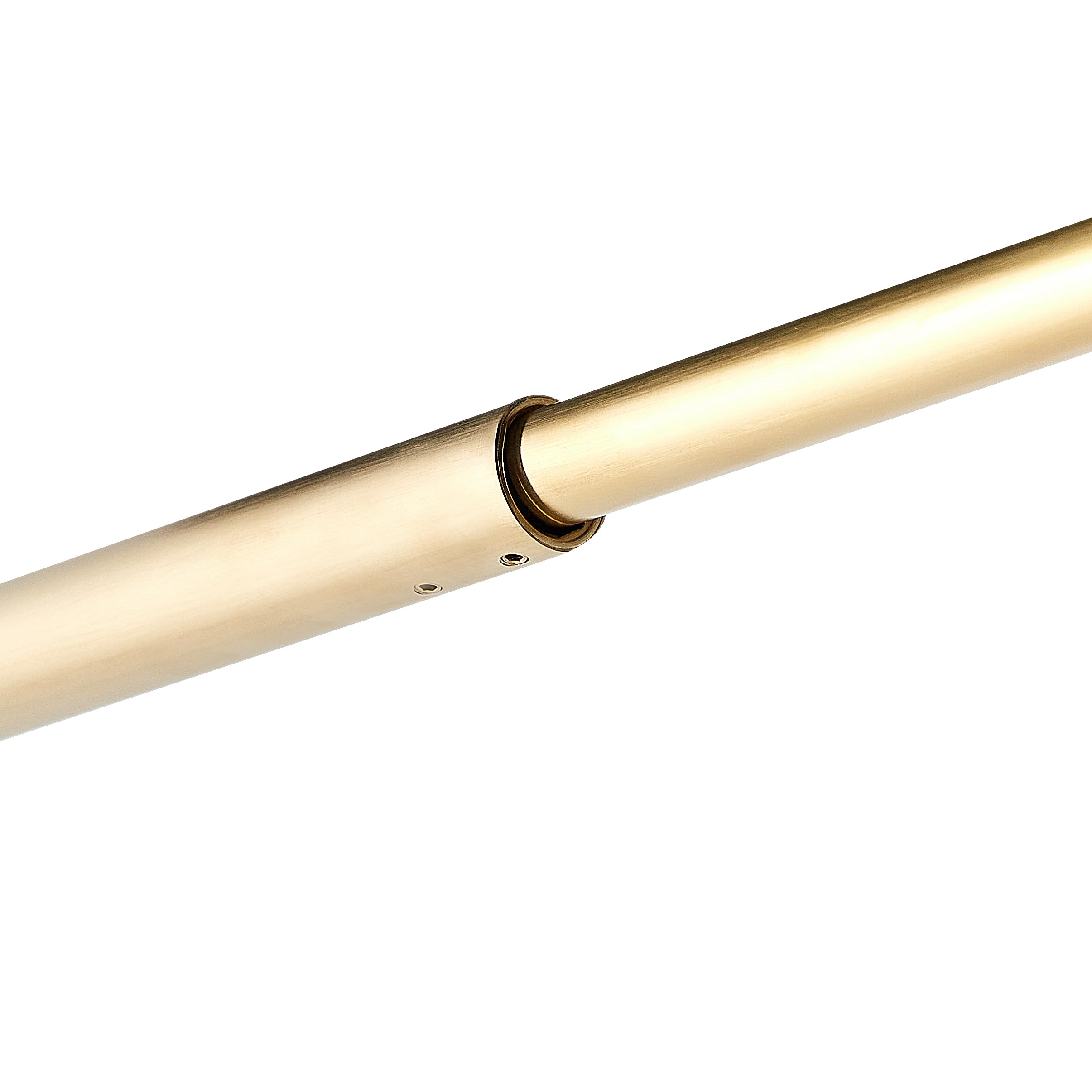 Mampara de ducha de vidrio templado sin puerta dorado 80 x 190 cm Ahaus
