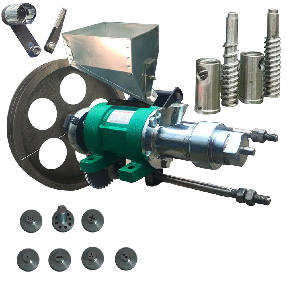 PA-DABAOO Commercial Puffed Food Extruder,Extruding Food Puffing Machine,Multi-Function Corn And Rice Puffer with 7 Die Sets,Hollow Sticks Made of Corn And Rice for Street Stall,Standard