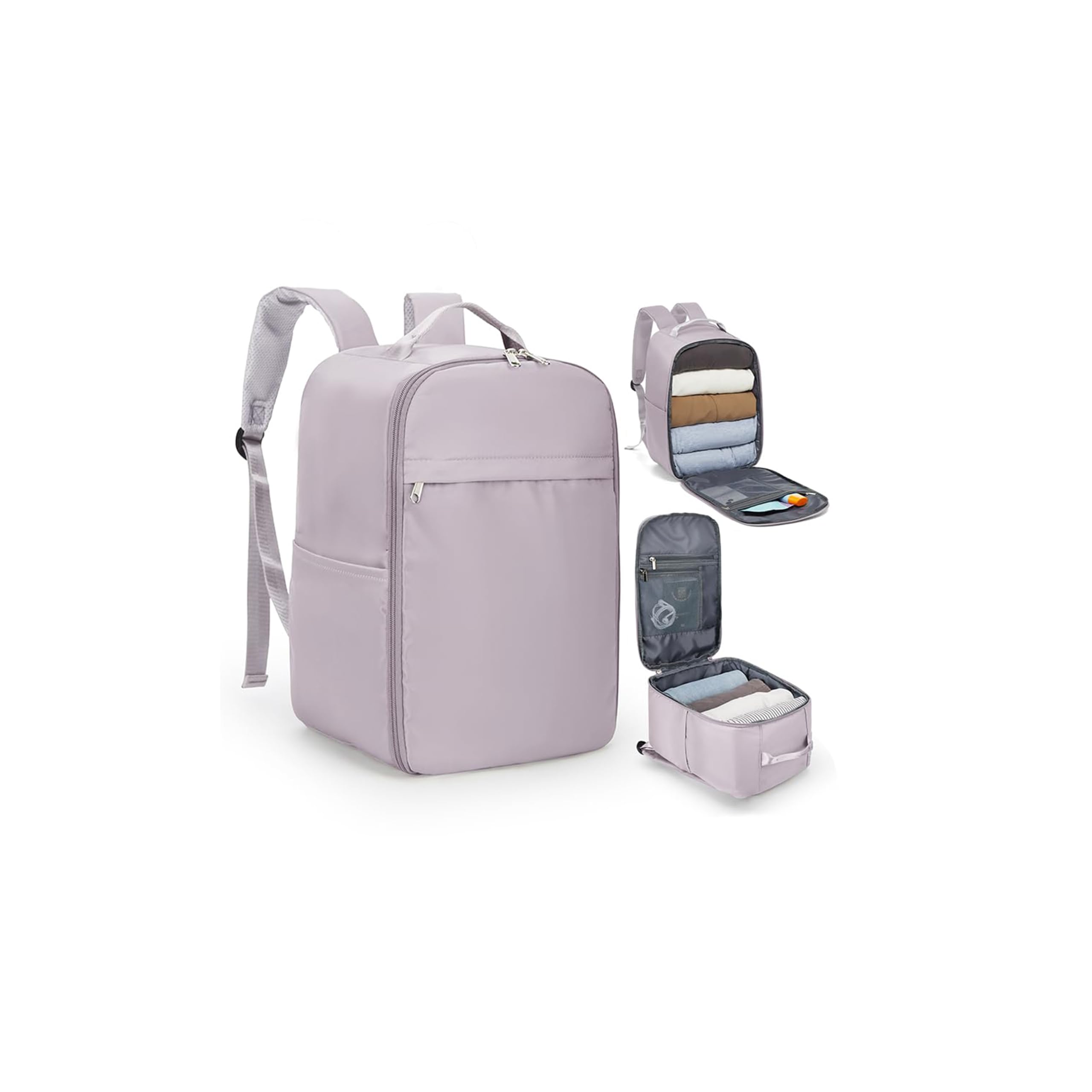 SZLX Zaino Ryanair 40x30x20 Sottovuoto con pompa Zaino da Viaggio 40x20x25 Sottovuoto Bagaglio a Mano Wizzair Donna Borse da Cabina per Easyjet 45x36x20 Uomo per Laptop 14 Pollici Impermeabile