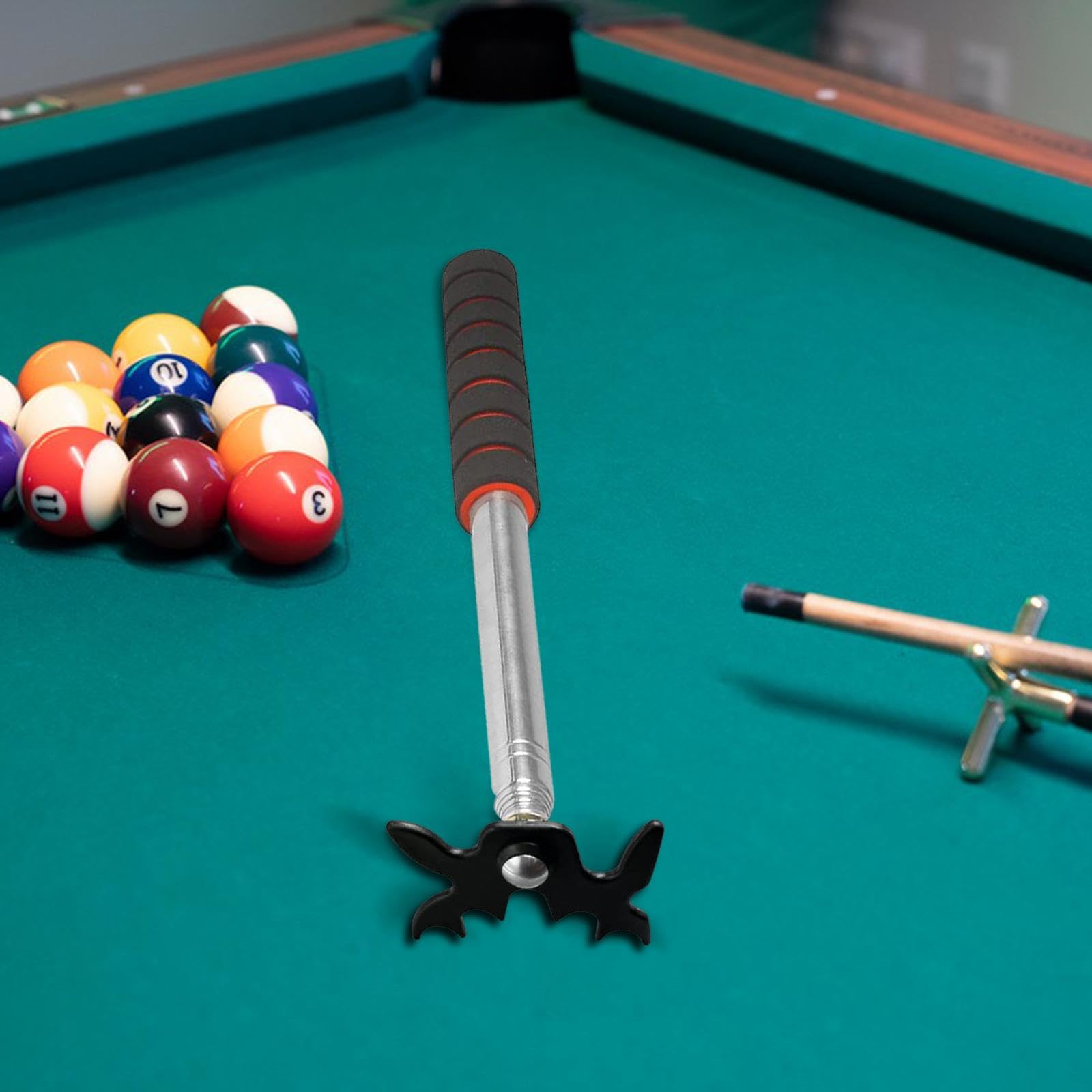 Rockible Puente para Taco de Billar, Reposa Tacos de Snooker, Longitud Ajustable, Portátil