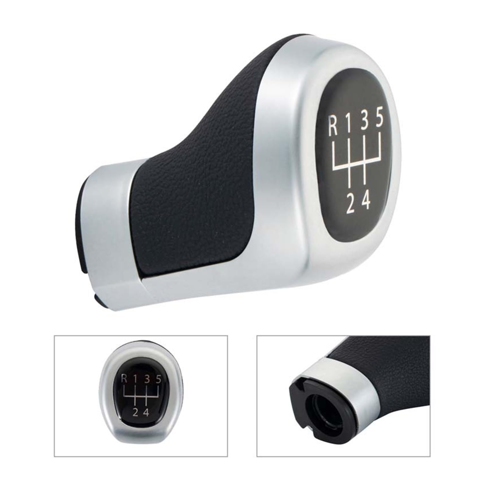 Pomo De Cambios Para BMW Palanca Cambios Balonmano Pomo Palanca | ABS,Plata,Empuñadura Ergonómica,Sensación Cómoda,Cambio Suave