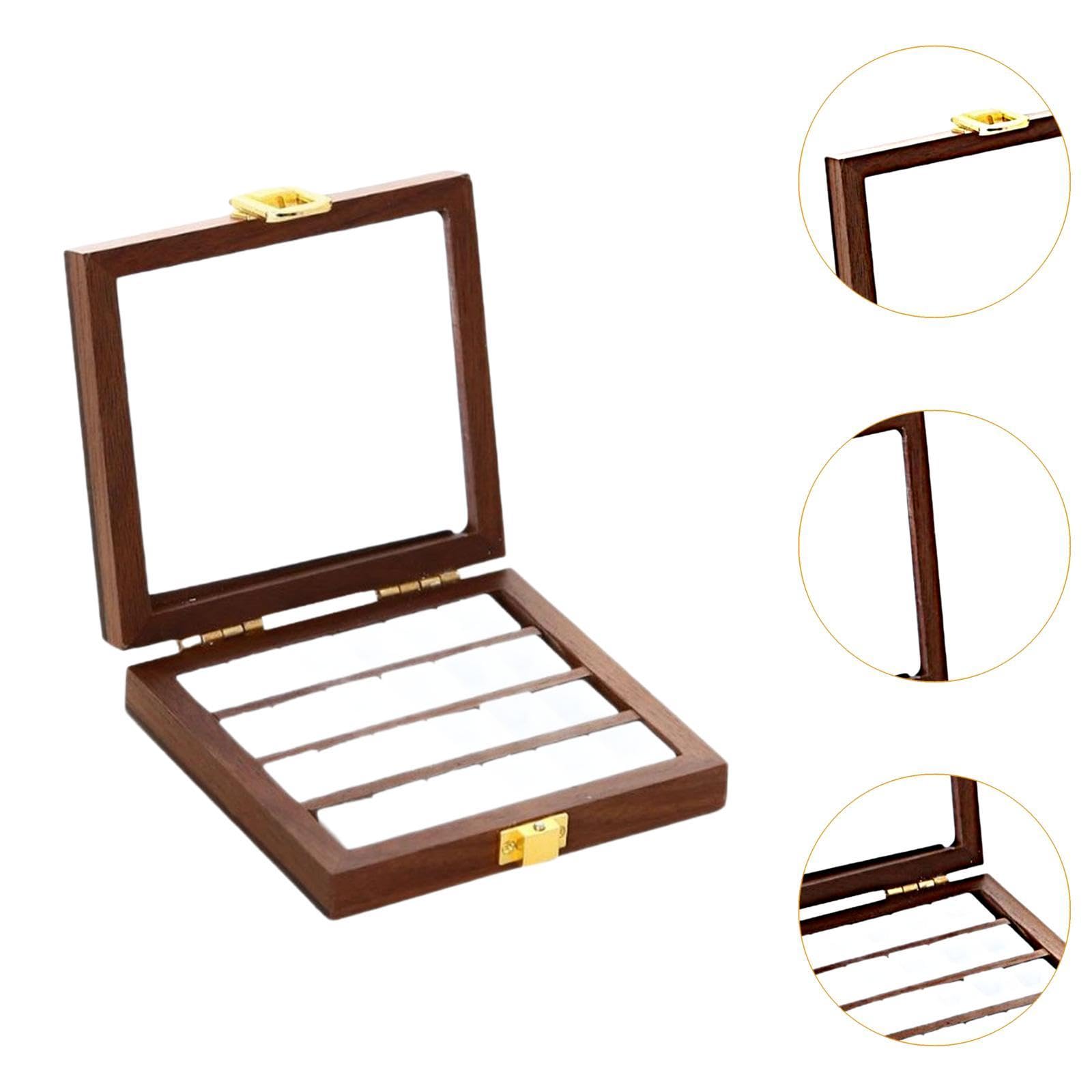 Oshhni Palette en Bois pour Aquarelle, Boîte Vide pour Artistes, Adaptée Aux Peintures, 24 Grilles