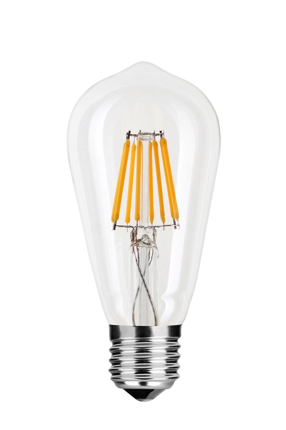 9er Pack ST58 LED Filament 8W/827 E27 2700K echtes Warmweiß 750LM, 360° Abstrahlwinkel, AC 220-240V