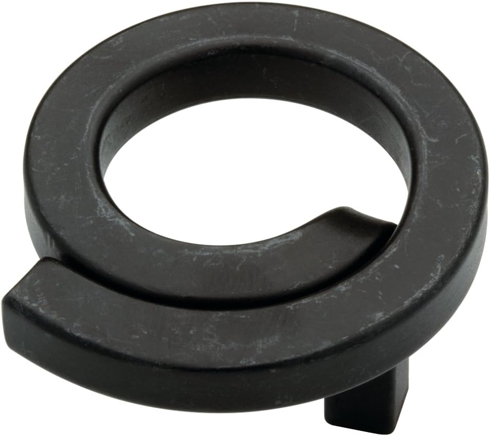 Liberty 65176WI Iron Craft Swirl Kitchen Cabinet Knob, 2 in., Wrought Iron