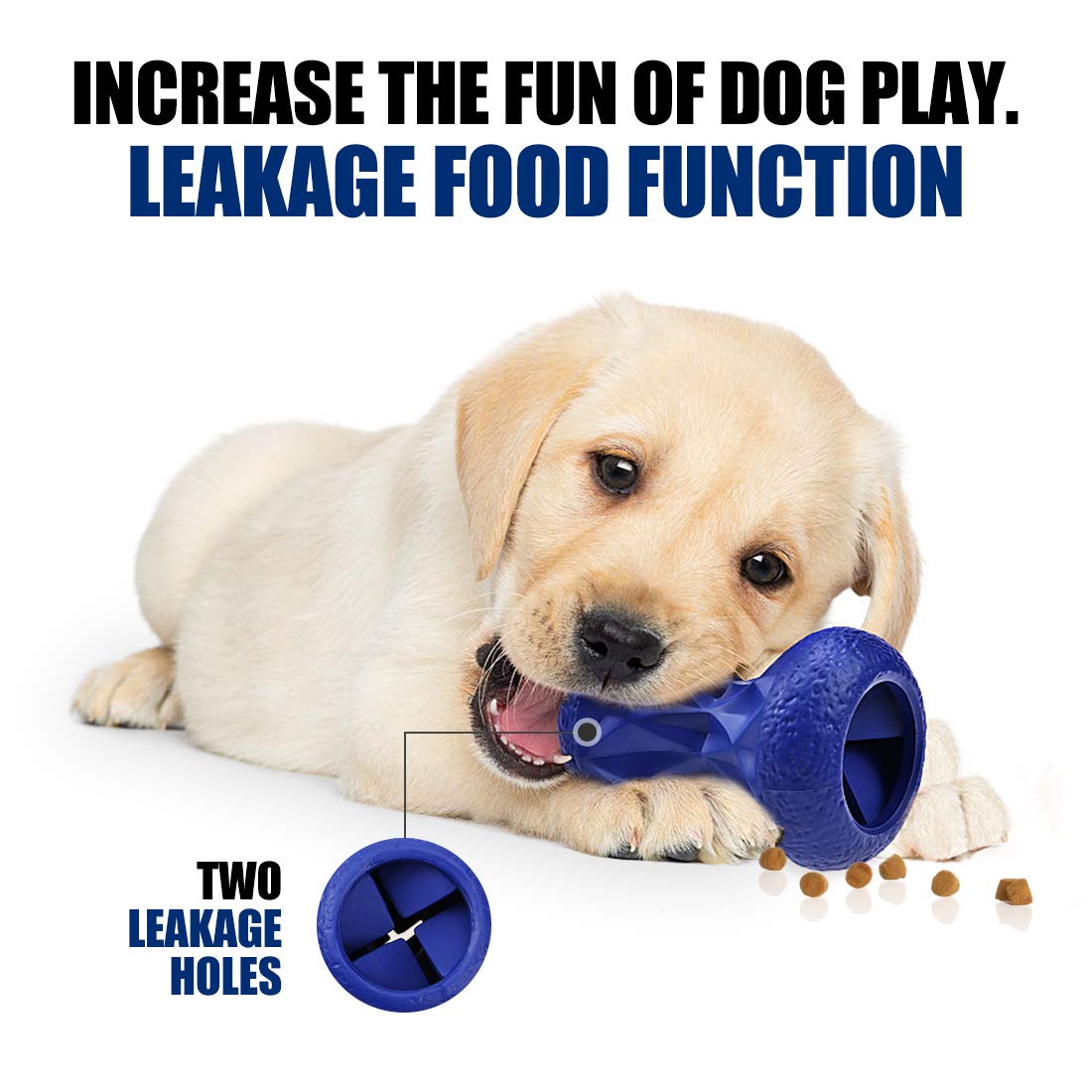 Cane Ossa Aggressive Chewers Super Dog Toys Hard Chew per Cani Giocattolo Osso, Gomma Naturale Trapelato Manubri