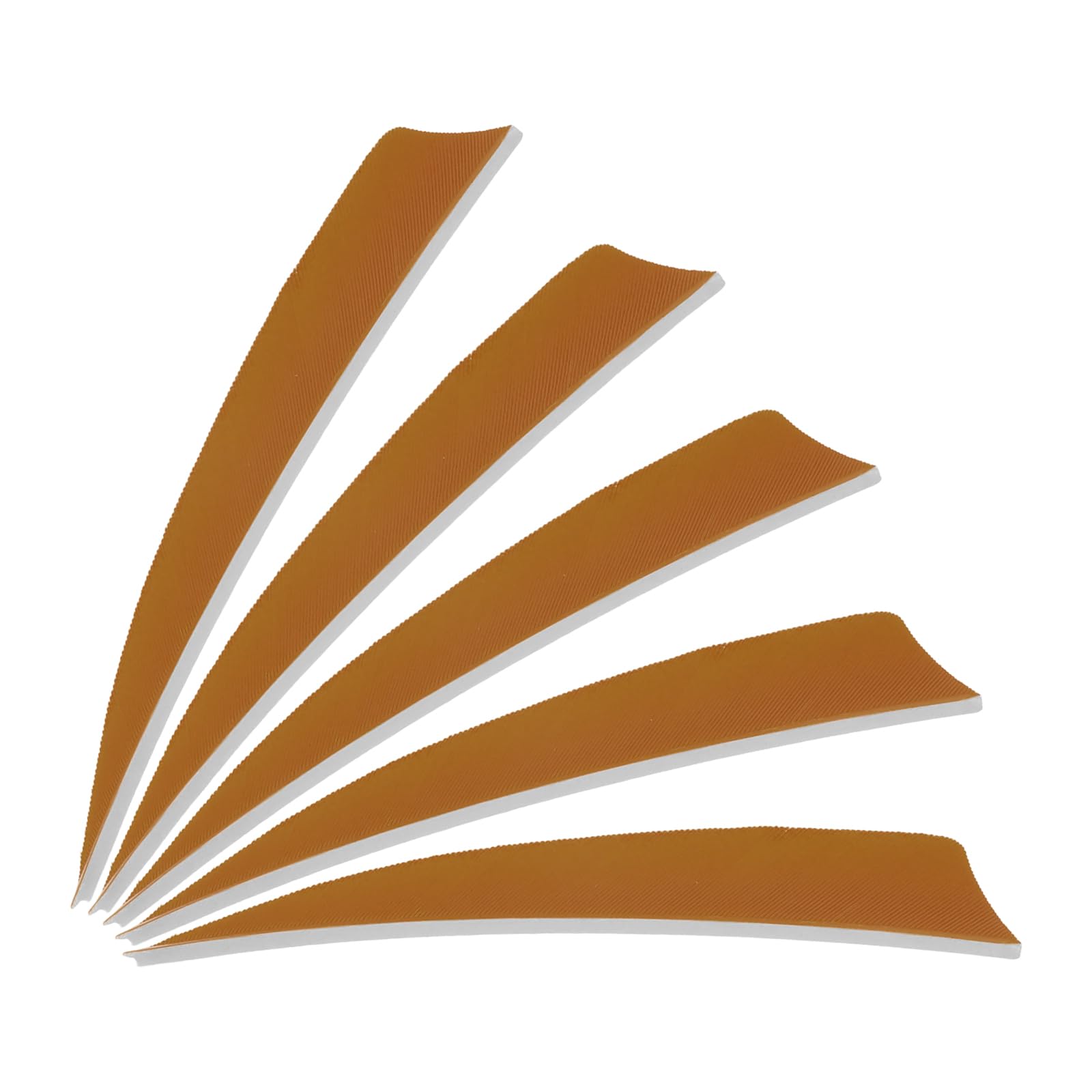 PATIKIL Arrows Vanes 4 Inch, 25 Pack Right Wing Arrow Feather Turkey Fletching Archery Accessories for DIY Target Shooting Hunting, Brown