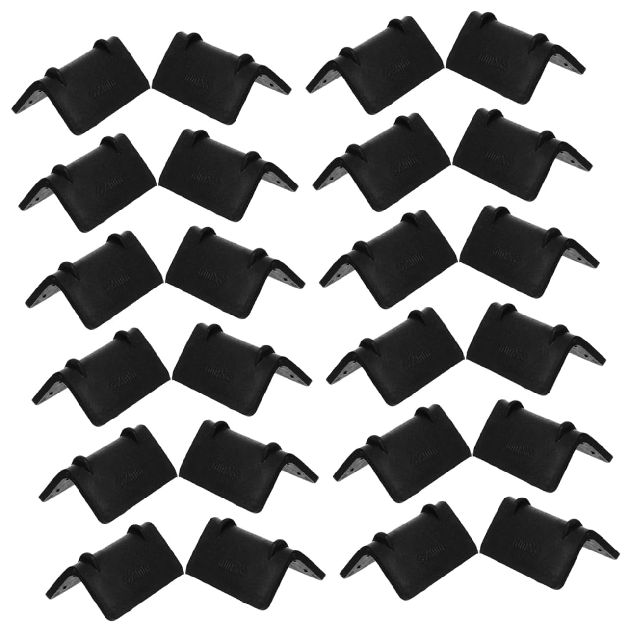 SUPVOX 3 Series Embalaje Con Guardia De La Esquina De Borde De Embalaje De Esquina De Pared De Esquina Para Muebles Black 100 Piezas*3