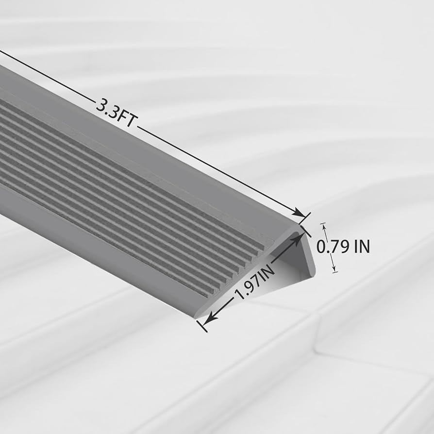 Anti-Slip Trojan Step Nosing - Rubber Grip 46 X 30mm - Garden And Home FX