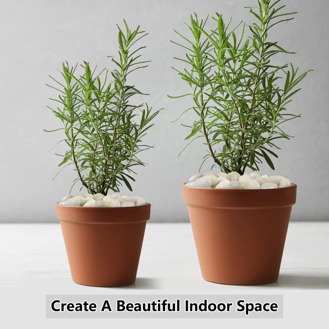 River Rocks for Landscaping, Natural Polished Pebbles for Indoor Plants, Small Decorative White Stones for Vase Fish Tank Aquariums Landscaping Garden, 20lbs