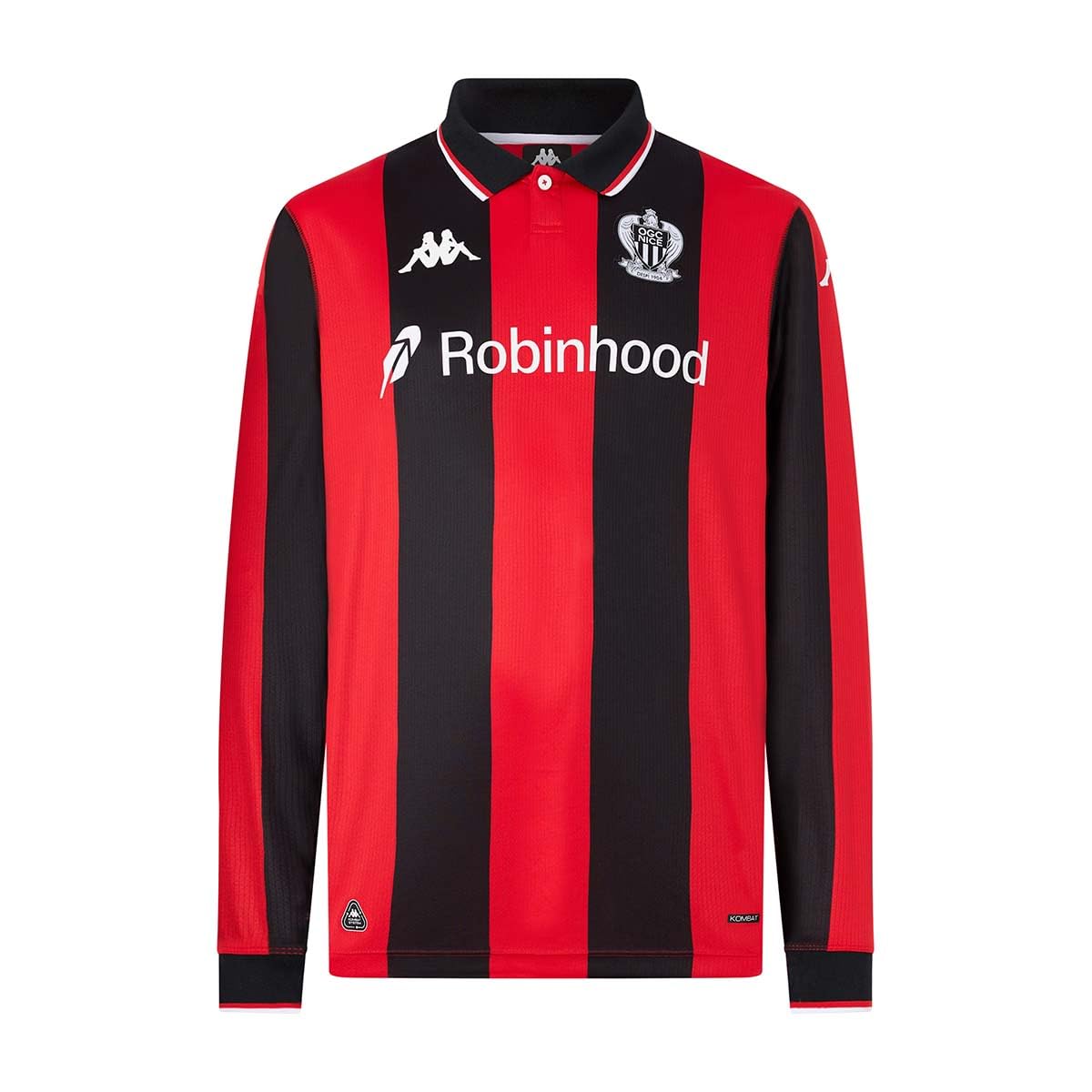 Maillot Kappa Kombat 2026 Home OGC Nice finition premium Ls