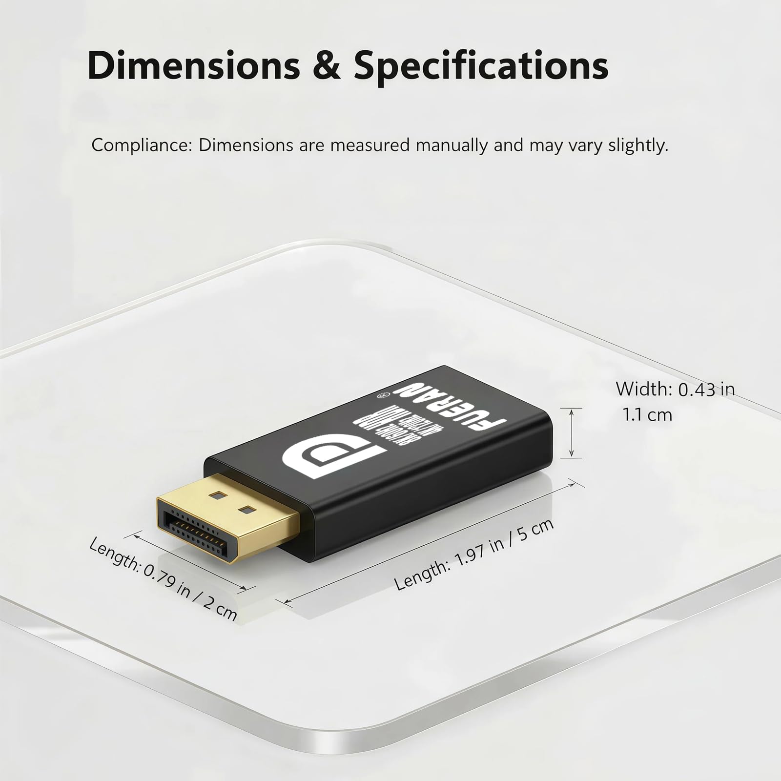 4K 120Hz HDMI 2.1 Dummy Plug,Virtual Display Emulator,displayport Dummy Plug 4k 120hz,Headless Ghost Display Adapter,8K EDID Monitor 3840x2160@120HZ (DP-8K60Hz-4K120Hz-HDR-3P)