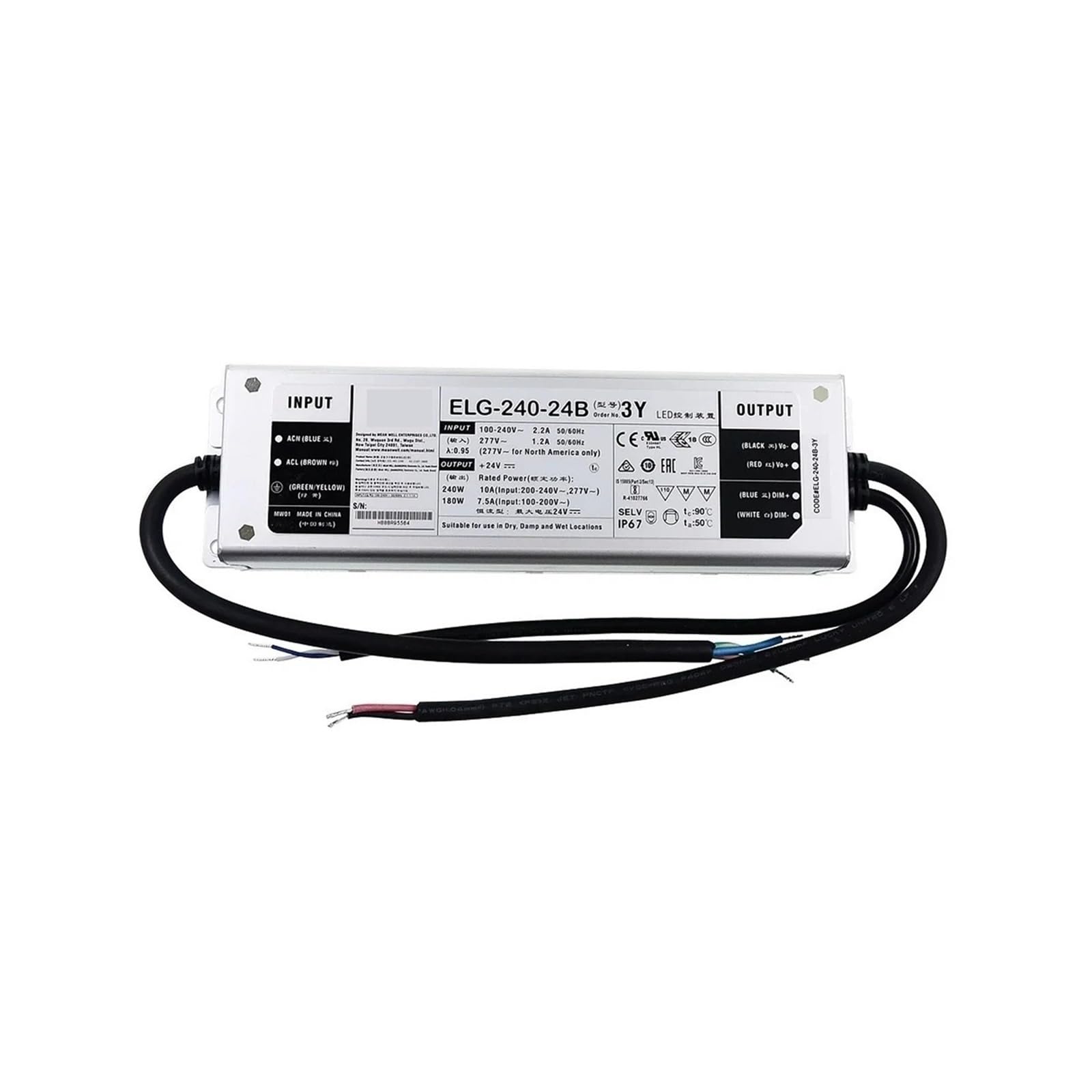 JNURGWLYH ELG-240 ELG-240-24DA-3Y ELG-240-36DA-3Y Constant Voltage Switching Power Supply(Elg-240-24da-3y)