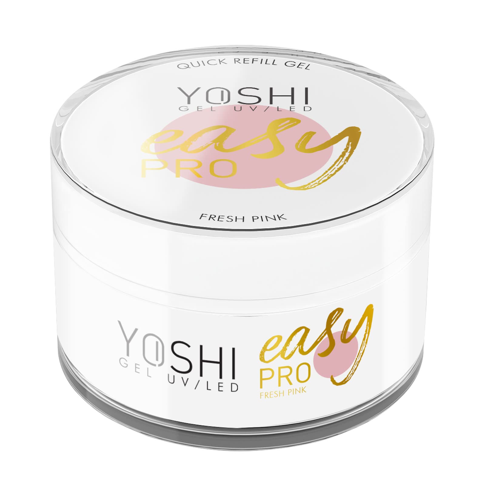 Yoshi Gel Jelly Pro 50 ml – Gel de manicura – Constructor de uñas para lámparas UV y LED – Rosa