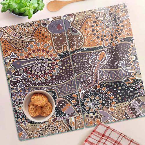 Planche à découper 30x52 cm résistante à la chaleur avec décor moderne
